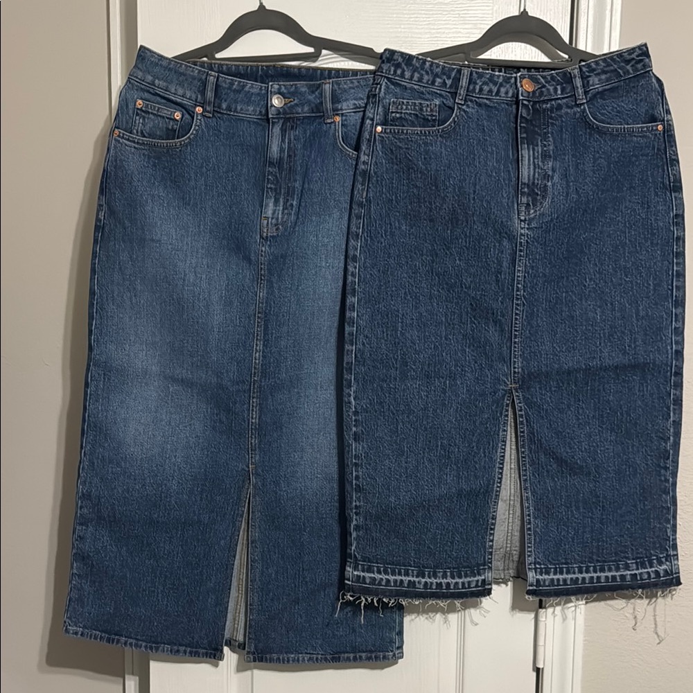 Denim Pencil Skirts Set